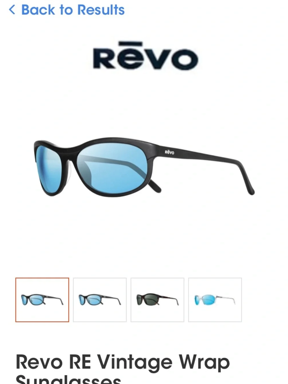 Revo RE Vintage Men’s Wrap Sunglasses